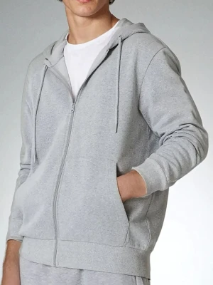 Sinsay - Bluza z kapturem - szary