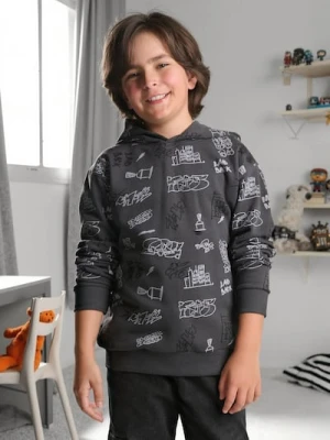 Sinsay - Bluza z kapturem - szary