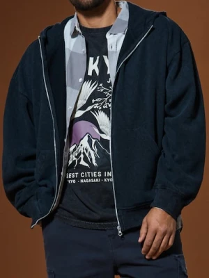 Sinsay - Bluza z kapturem - szary