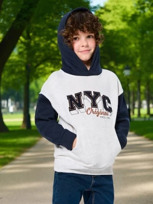 Sinsay - Bluza z kapturem - szary