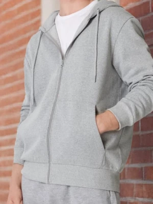 Sinsay - Bluza z kapturem - szary