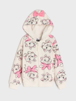 Sinsay - Bluza z kapturem The Aristocats - kremowy