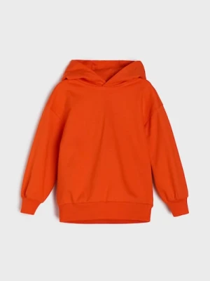 Sinsay - Bluza z kapturem w stylu basic - błękitny