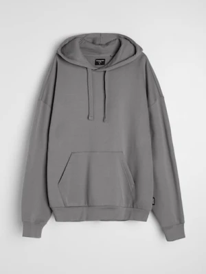 Sinsay - Bluza z kapturem z domieszką bawełny - szary