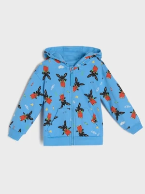 Sinsay - Bluza z kapturem ze wzorkiem Bing - niebieski