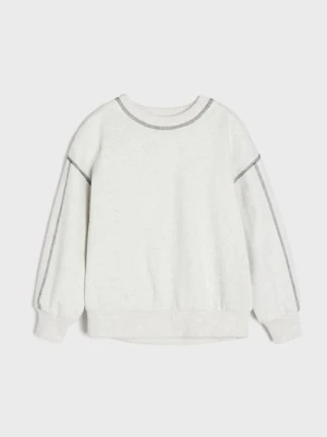 Sinsay - Bluza z kontrastowymi przeszyciami - szary