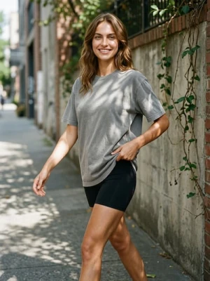 Sinsay - Bluza z krótkim rękawem - szary