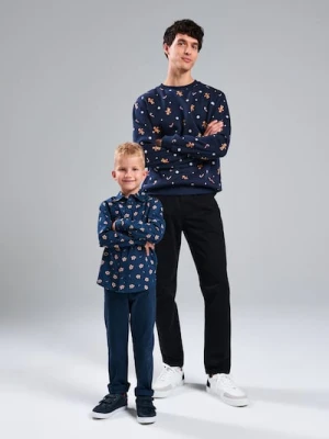 Sinsay - Bluza z motywem świątecznym - granatowy