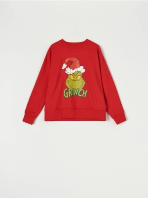 Sinsay - Bluza z nadrukiem Grinch - czerwony