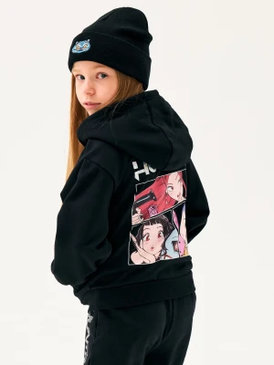 Sinsay - Bluza z nadrukiem na plecach K-Pop Demon Hunters - czarny