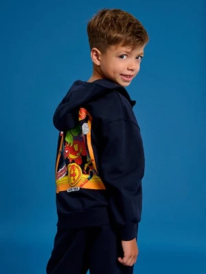 Sinsay - Bluza z nadrukiem na plecach Marvel - granatowy