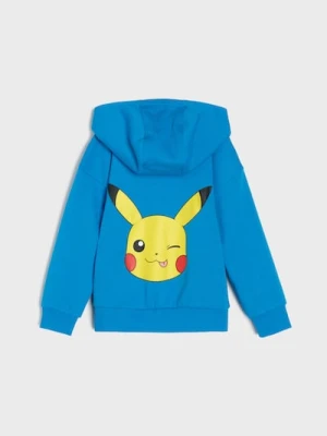 Sinsay - Bluza z nadrukiem na plecach Pokemon - niebieski