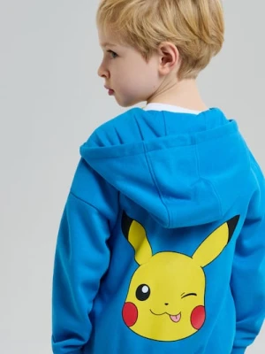 Sinsay - Bluza z nadrukiem na plecach Pokémon - niebieski
