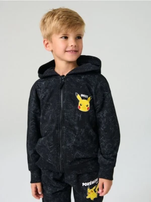 Sinsay - Bluza z nadrukiem na plecach Pokémon - szary
