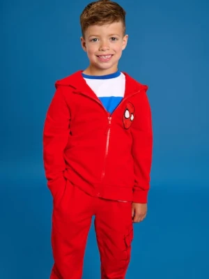 Sinsay - Bluza z nadrukiem na plecach Spider-Man - czerwony