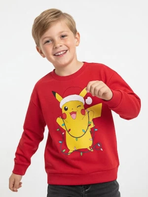 Sinsay - Bluza z nadrukiem Pokemon - czerwony
