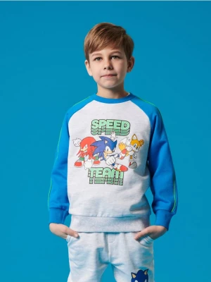 Sinsay - Bluza z nadrukiem Sonic the Hedgehog - mid blue