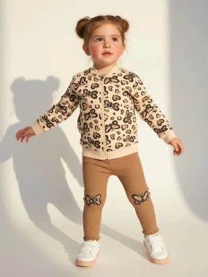 Sinsay - Bluza z nadrukiem w motylki i serduszka - kremowy