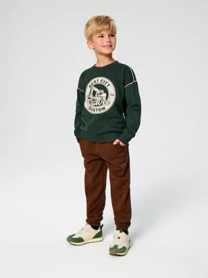 Sinsay - Bluza z nadrukiem - zielony