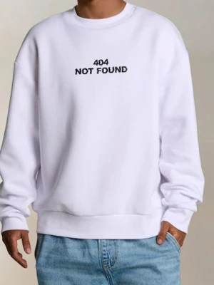 Sinsay - Bluza z napisem - biały