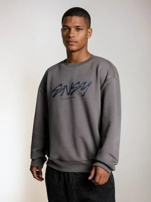 Sinsay - Bluza z napisem - szary