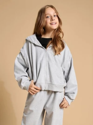 Sinsay - Bluza z odpinanymi rękawami - szary