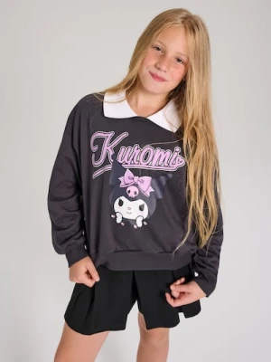 Sinsay - Bluza z ozdobnym kołnierzem Kuromi - szary