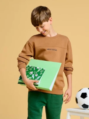 Sinsay - Bluza z ozdobnym napisem - brązowy