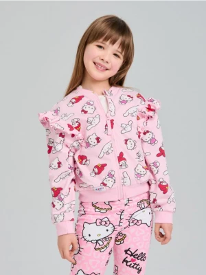 Sinsay - Bluza z ozdobnymi falbanami Hello Kitty - różowy