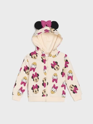Sinsay - Bluza z zamkiem Minnie Mouse - kremowy