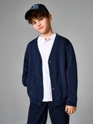 Sinsay - Bluza zapinana na guziki - granatowy