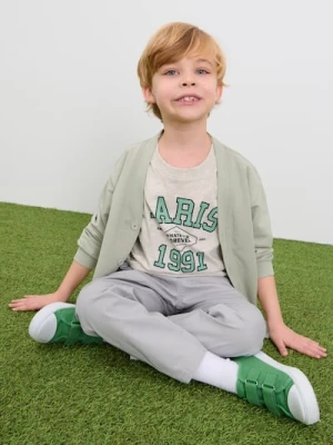 Sinsay - Bluza zapinana na guziki - zielony