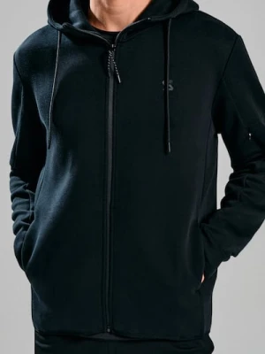 Sinsay - Bluza zip hoodie - czarny