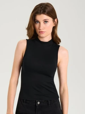 Sinsay - Bluzka bez rękawów - czarny