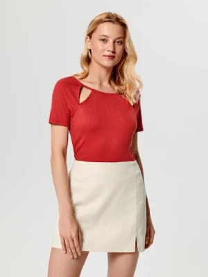 Sinsay - Bluzka - pomarańczowy