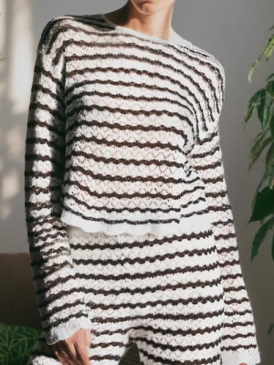 Sinsay - Bluzka swetrowa w paski - wielobarwny