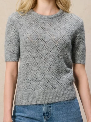 Sinsay - Bluzka swetrowa z domieszką wełny - szary