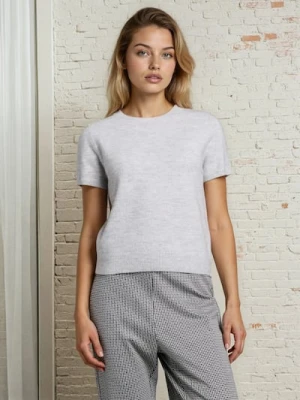 Sinsay - Bluzka swetrowa z domieszką wełny - szary