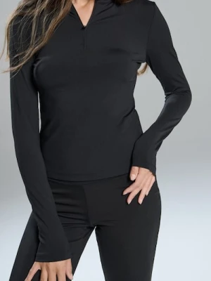 Sinsay - Bluzka z długim rękawem - czarny