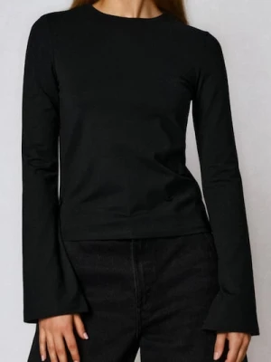 Sinsay - Bluzka z długim rękawem - czarny
