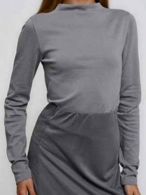 Sinsay - Bluzka z długimi rękawami - szary
