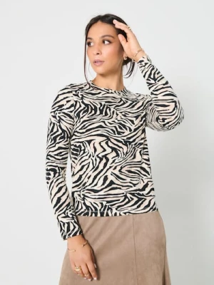 Sinsay - Bluzka z długimi rękawami - wielobarwny