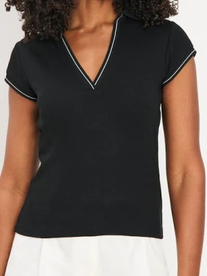 Zdjęcie produktu Sinsay - Bluzka z kołnierzykiem - czarny