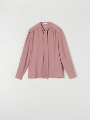 Sinsay - Bluzka z wiązaniem - różowy