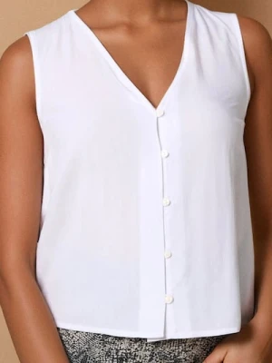 Sinsay - Bluzka z wiskozy - biały