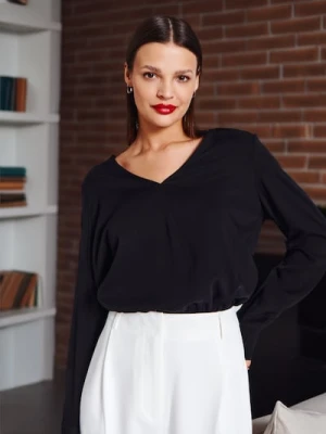 Zdjęcie produktu Sinsay - Bluzka z wiskozy - czarny