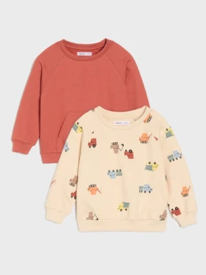 Sinsay - Bluzy 2 pack - kremowy