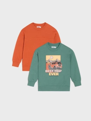 Sinsay - Bluzy 2 pack - zielony