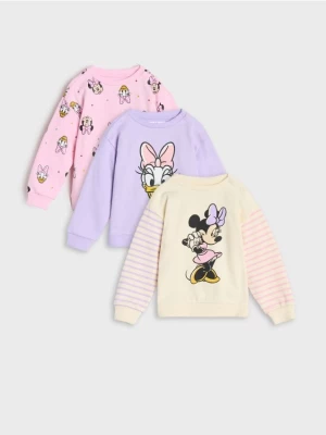 Sinsay - Bluzy 3 pack Myszka Minnie - kremowy