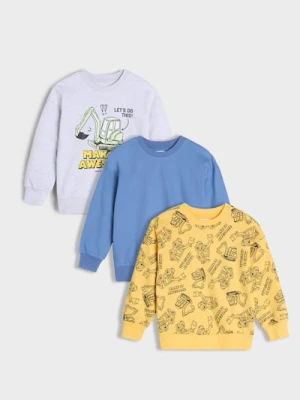 Sinsay - Bluzy 3 pack - żółty